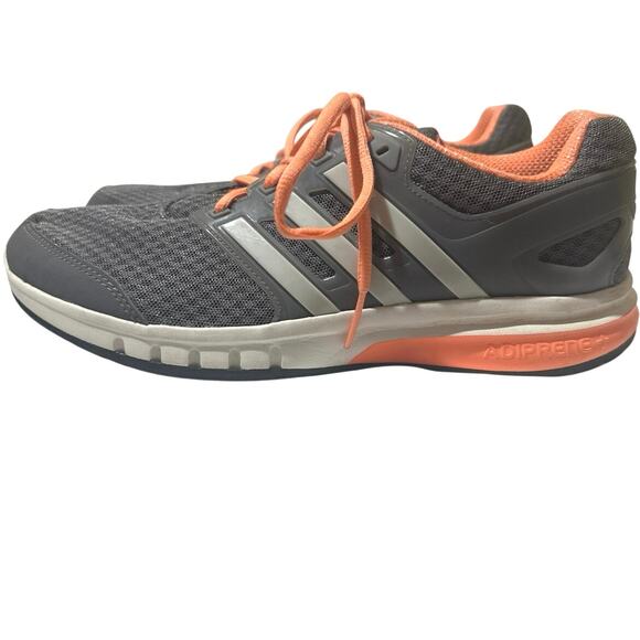 Adidas Adiprene+ running sneakers womens size 10 grey & orange # 111117819 - Picture 2 of 11